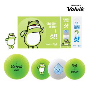 볼빅 골프공 선물세트 비비드 참이슬 한정판 3피스 하프더즌 6구