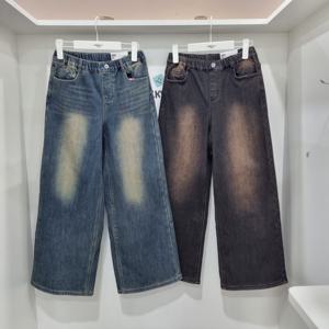 [행텐주니어]스판 밍크 퍼 와이드핏 청바지14540-155-807-10