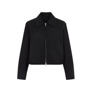 25 FW 발렌시아가 지퍼업 셔츠 자켓 블랙 817648TRP15