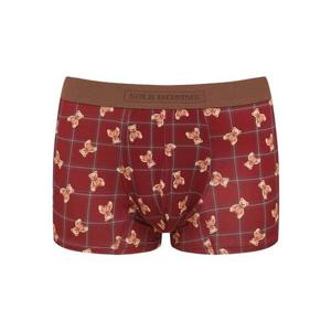 [솔브]귀여운 테디베어 체크나염 남성드로즈 SSMP2532T