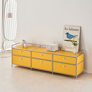 [착불배송 상세확인] M7175 모듈 가드 2단 서랍 거실장 1800 2colors