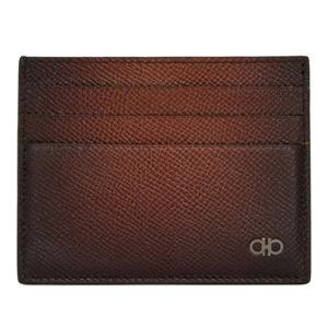 페라가모 간치니 가죽 플랫 카드지갑 6614780789649 NEW