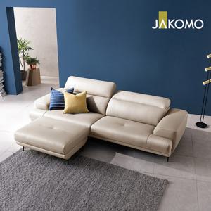 프레디 3.5인 기능성 천연면피 소가죽 소파+스툴