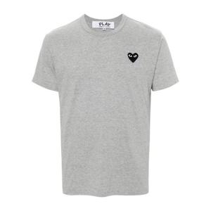 꼼데가르송 하트 패치 크루넥 반팔 티셔츠 AXT076 1