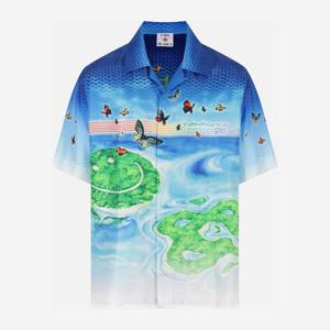 카사블랑카 그래픽 실크 트윌 볼링 셔츠 MSP26SH00302 BEYONDDE