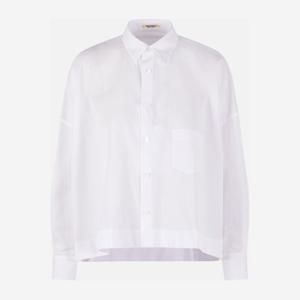 요지야마모토 클래식 칼라 체스트 포켓 크롭 셔츠 FQB92001 OFF