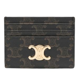 셀린느 트리옹프 로고 캔버스 카드지갑 10L832CQH 04LU 탄