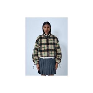 25 FW 미우미우 여성 Teddy Check Coat miu0263006brn