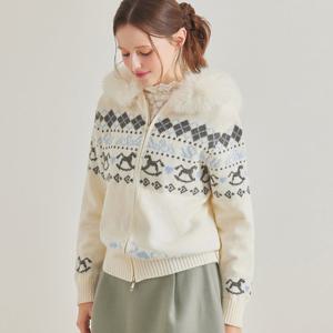 [포커스]노르딕 후드넥 집업 가디건 PBBF5W1KC4841