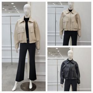 [미니멈]페이크 레더 점퍼(MYCKLJ8950IV)_IC