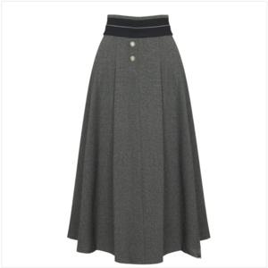 [미니멈]웨스트버튼 플레어 스커트(MXCAWS8210MG2)_IC