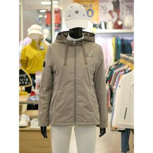 루이까스텔 세이브존03 여성 골프 가을 기본핏 후드 배색 패딩 점퍼 AF7LEJP904A