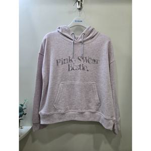 [에꼴리에]핑크 멜란지 후드티 26A54550