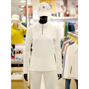 루이까스텔 세이브존03 여성 골프 가을 베이직 투톤 지퍼 반집업 티셔츠 AF7LETS904A