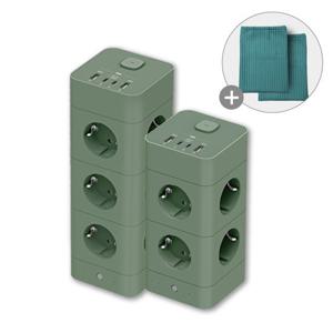 에코너 타워 멀티탭 12구+16구+파우치