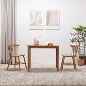 리바트 뉴시나몬 2인 원목식탁세트 의자형