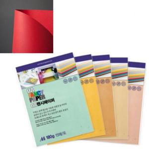 OA팬시페이퍼A4 180g R12 빨강색 15매 두성