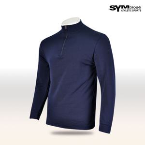 [심비오즈] 남성 포근한 약기모 반폴라 집업 티셔츠