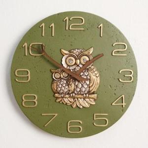 아트박스/추카추카넷 [정품] 포레스트 부엉이 저소음 벽시계(그