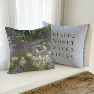상상후 양면 쿠션커버(+솜포함) 45x45cm 모네 수련