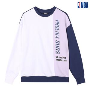 [NBA] 여성 피닉스 선즈 절개배색 맨투맨(N191TS703P)