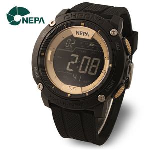 [네파] NEPA 흑금 방수 전자 스포츠 남성 군인시계 N352-BLACK