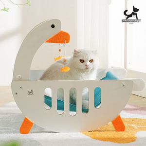 딩동펫 반려동물 코지 거위 다용도 고양이 스크래쳐 해먹
