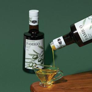 [파미고] 냉압착 엑스트라 버진 올리브 오일 500ml 2병 (체험특가)