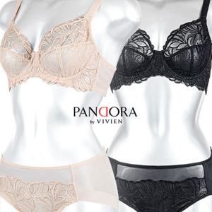 [판도라by비비안]시스루 풀 레이스 커버 홑겹 와이어 브라팬티세