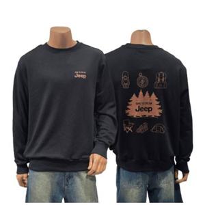 [백화점]지프 Jeep [남녀공용] 2025 F/W 루즈핏 등판프린팅 맨투맨 티셔츠 891