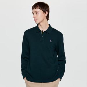 [백화점]헤지스  25FW  남성 긴팔 피케 카라 티셔츠 HZTS5D431E3