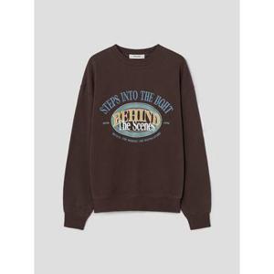 (355Y41LY2D) [에잇세컨즈] 기모 그래픽 스웨트 셔츠  브라운