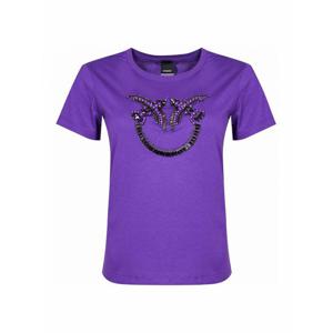 [PINKO] 라프리마 여성 티셔츠 Quentin 주얼 로고 100535A2RNW79 Purple /8