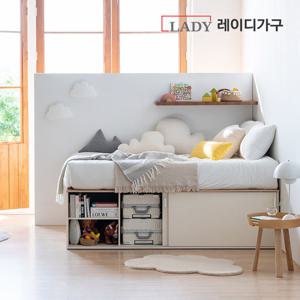 모노 빅 슬라이딩 평상형 수납침대 Q+포켓 매트리스