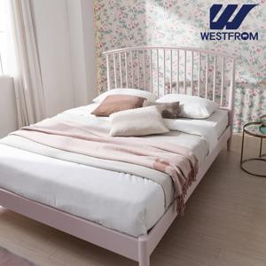 웨스트프롬 슈크림 원목침대 SS+바다 매트 SS