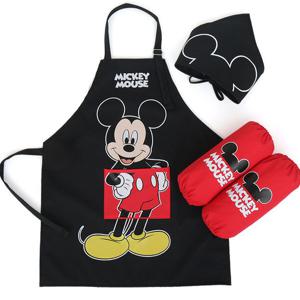 [오키즈]미키마우스 앞치마세트 [굿잡 토시두건3종세트-PO210] [