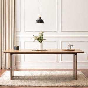 [에보니아] 미사 원목 6인용 확장형 식탁테이블