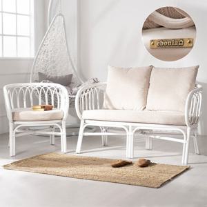 러브 라탄 2인 소파의자 북유럽풍 서양감성 단짝 연인 친구 커플 카페 테라스 감성의자(국내유일 라탄 2인소파)