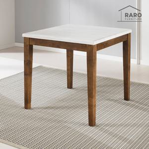 라로퍼니처 모카 800 천연 대리석 2인 원목 식탁 2인용 테이블