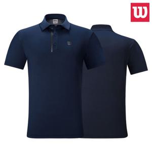 [윌슨]윌슨 7213 네이비 단체복 남성 반팔 카라티셔츠