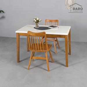 라로퍼니처 알토 1200 천연 대리석 회전의자 식탁 세트 (식탁+의자2)