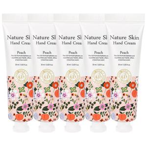 (5개)푸드어홀릭 네이처 스킨 피치 핸드크림