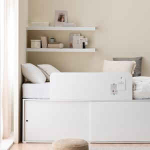 스페이서 슬라이딩 수납침대 SS(640프레임+계단+가드+낮은매트)