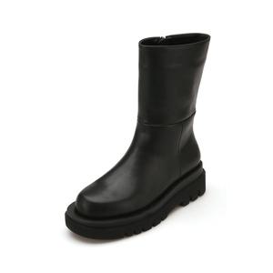 [미소페] 여성 라운드쉐입 하프롱부츠 012246712