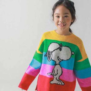 [택가56,800원]P. 힙스터 스누피 풀오버 니트 티 JUWTO26