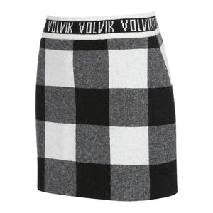 [볼빅어패럴] 여성 골프 체크패턴 방풍 니트 큐롯 VLCUMA01_BK