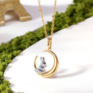 골드팡 14k 문나잇달토끼 펜던트