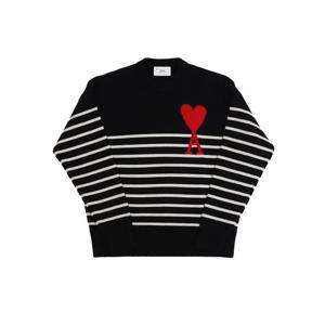 아미 빅하트 스트라이프 울스웨터 E22UKS004 018 958