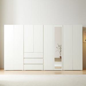 마르체 이안 3200 전신거울 서랍 옷장 세트 BKC739C (착불)