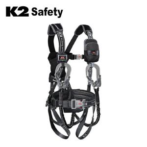 K2 전체식 안전벨트 KB-9502Y 더블죔줄 산업용 안전대